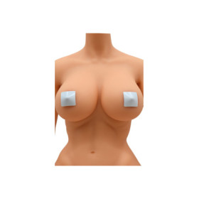 Nipple Métal blanc Cache tétons carré 